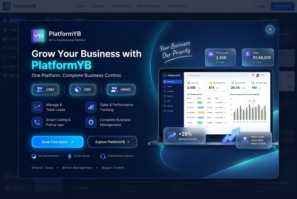 YellowBuddy CRM Dashboard Interface